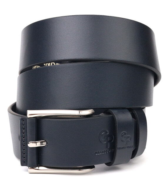 Идеальный ремень для мужчин из натуральной кожи Grande Pelle 21470 Синий фото, картинка, изображение