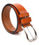 Качественный ремень для мужчин из натуральной кожи Grande Pelle 21472 Рыжий фото, картинка, изображение