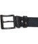 Чоловічий джинсовий ремінь з механічною пряжкою з натуральної шкіри BOND 22070 Чорний картинка, зображення, фото