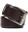 Двосторонній чоловічий ремінь із пряжкою автомат з натуральної шкіри BOND 22072 Коричневий картинка, зображення, фото