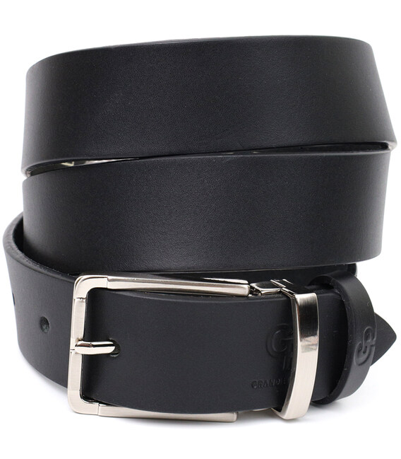 Практичний брючний ремінь для чоловіків з натуральної шкіри GRANDE PELLE 11677 Чорний картинка, зображення, фото