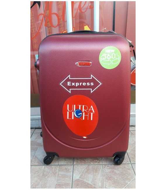 Чемодан Gravitt DS 310 Midi бордовый фото, картинка, изображение