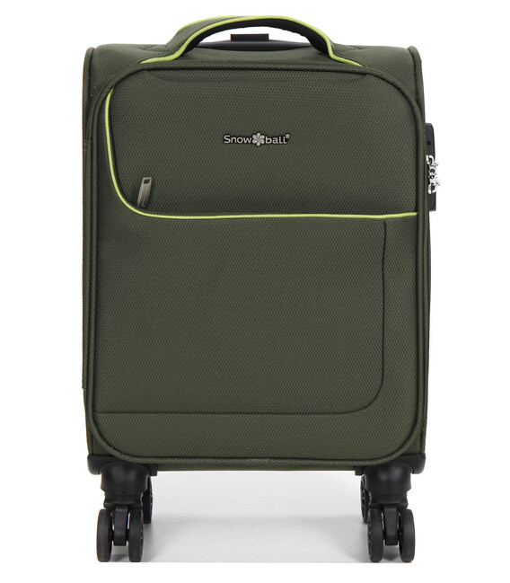 Чемодан Snowball 22204 мини XS зеленый 40x30x20 фото, картинка, изображение