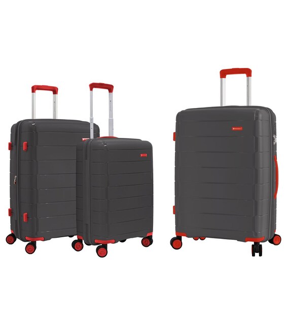 Набір Валіз Snowball 20303 3 в 1 графітовий - картинка, зображення, фото валізи