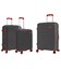 Набір Валіз Snowball 20303 3 в 1 графітовий - картинка, зображення, фото валізи