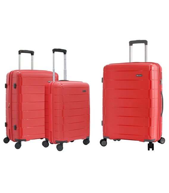 Набір Валіз Snowball 20303 3 в 1 червоний - картинка, зображення, фото валізи