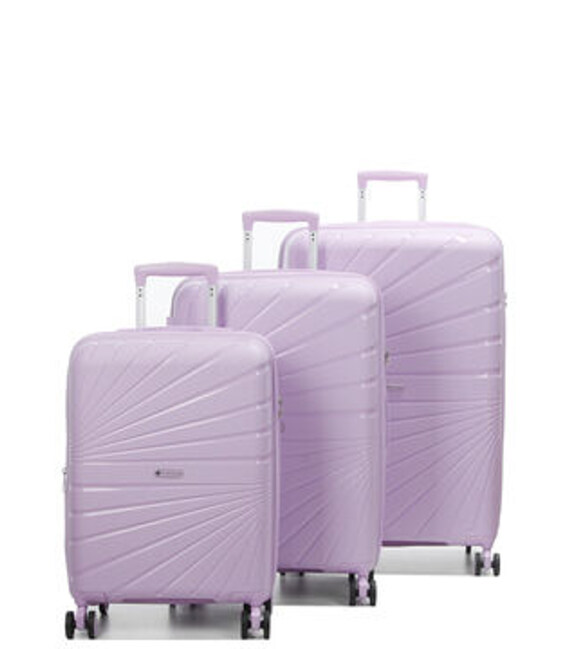 Набір валіз Airtex 287 Worldline фіолетовий - картинка, зображення, фото валізи