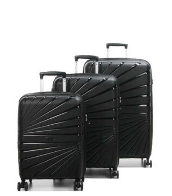 Набір валіз Airtex 287 Worldline чорний - картинка, зображення, фото валізи