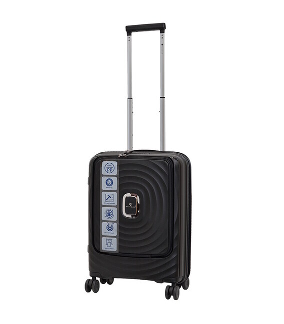 Чемодан Snowball 35203 маленький S черный фото, картинка, изображение