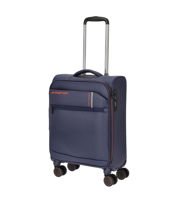 Маленький чемодан, ручная кладь с расширением + з USB March Silhouette 2863/04 фото, картинка, изображение