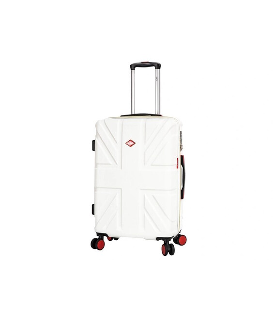 Валіза Lee Cooper LC31103 середня M біла картинка, зображення, фото