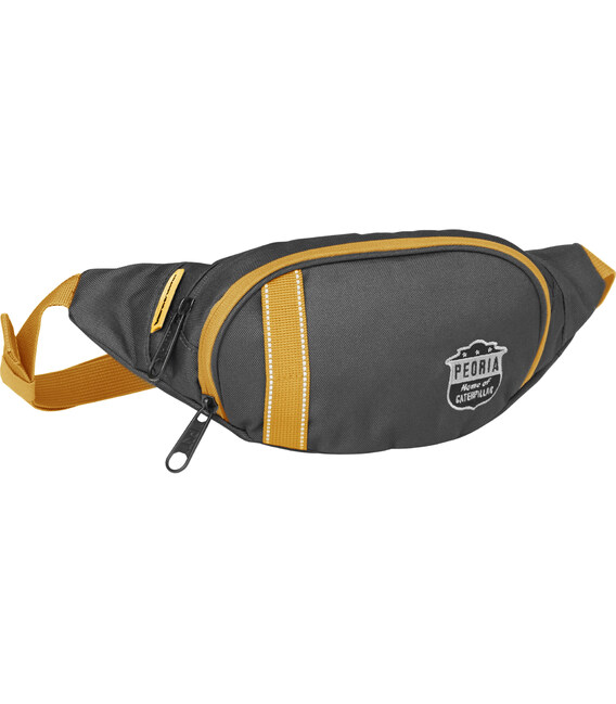 Поясная сумка CAT Peoria 84069.521 Темный асфальт/желтый фото, картинка, изображение