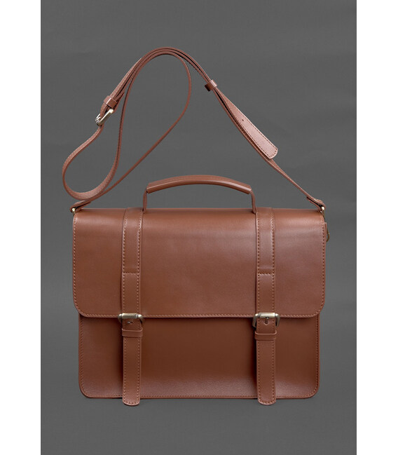 Шкіряна сумка-портфель Porte світло-коричневий картинка, зображення, фото