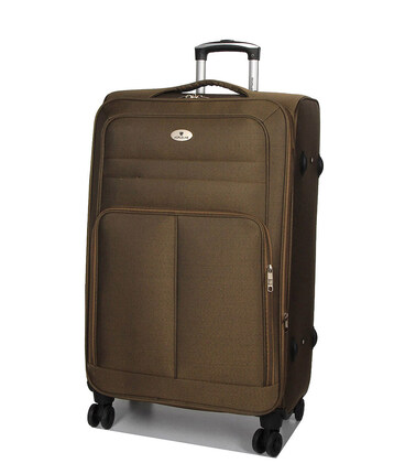 Чемодан Airtex 619 большой L Worldline коричневый фото, картинка, изображение