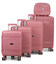 Набір з 4 валіз і кейса Snowball 21204 Valparaiso рожеве золото - картинка, зображення, фото валізи