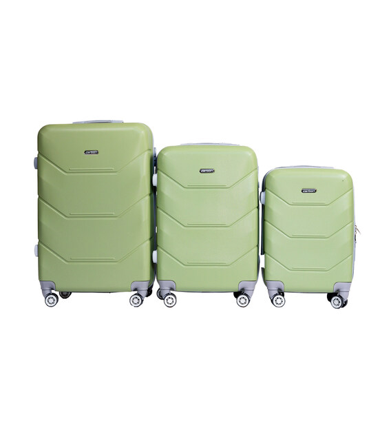 Набор чемоданов Carbon 147 зеленый фото, картинка, изображение