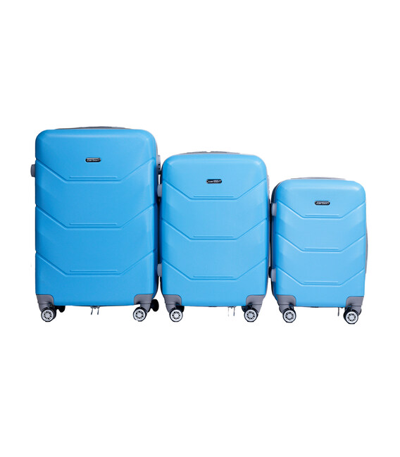 Набір валіз Carbon 147 голубий картинка, зображення, фото