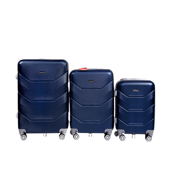 Набор чемоданов Carbon 147 синий фото, картинка, изображение