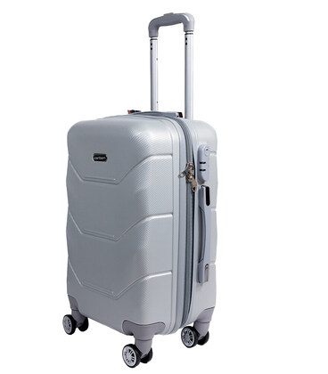 Чемодан Carbon 147 средний M серебристый фото, картинка, изображение