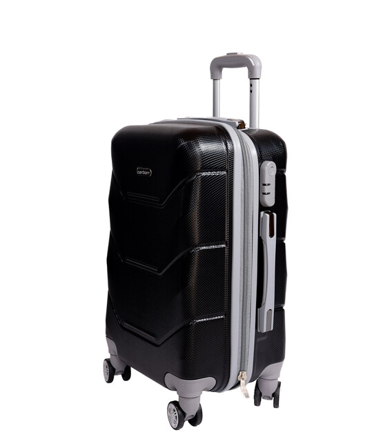 Чемодан Carbon 147 маленький S черный фото, картинка, изображение
