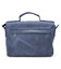 Чоловіча сумка-портфель на плече із ручкою TARWA RK-6008-3md синя фото, картинка, изображение