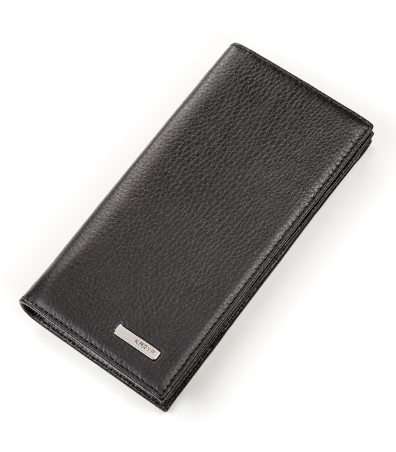 Портмоне вертикальное KARYA 17139 кожа Черное фото, картинка, изображение