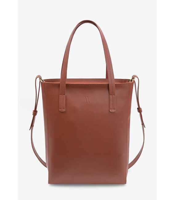 Шкіряний шоппер Nancy світло-коричневий картинка, зображення, фото