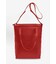 Кожаный шоппер Nancy красный фото, картинка, изображение