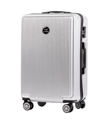 Чемодан Wings PC565 African Eagle средний M серебристый фото, картинка, изображение