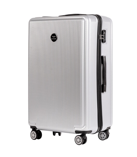 Чемодан Wings PC565 African Eagle Maxi серебристый фото, картинка, изображение