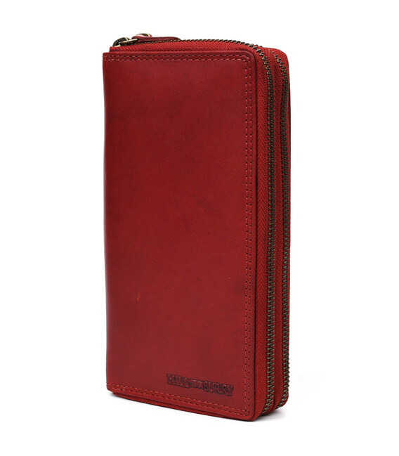 Шкіряний чоловічий клатч червоний Hill Burry HB3628R на два відділення картинка, зображення, фото