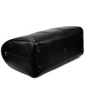 Велика шкіряна дорожня сумка 61см TARWA GA-9551-4lx чорна Наппа фото, картинка, изображение