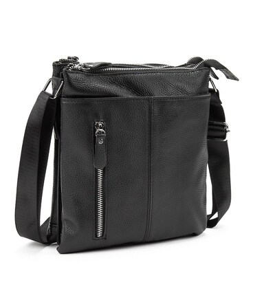 Кожаный мессенджер на три отдела Tiding Bag M56-3639A фото, картинка, изображение