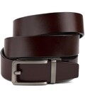 Ремінь чоловічий зі стильною пряжкою Vintage 20307 Коричневий картинка, зображення, фото