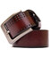 Ремінь з дірками чоловічий Vintage 20381 Коричневий картинка, зображення, фото