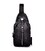 Сумка-слінг чорна шкіряна Tiding Bag F-A25F-5003A картинка, зображення, фото