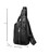 Сумка-слінг чорна шкіряна Tiding Bag F-A25F-5003A картинка, зображення, фото