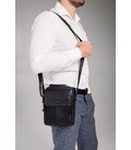 Мужская сумка через плечо черная Tiding Bag N2-8017A фото, картинка, изображение