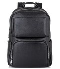 Чоловічий шкіряний рюкзак для ноутбука чорний Tiding Bag B3-154A картинка, зображення, фото