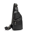 Сумка-слінг чорна чоловіча Tiding Bag 10031A картинка, зображення, фото