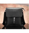 Сумка-месенджер шкіряна флотар Vintage 20032 Чорна картинка, зображення, фото
