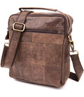 Сумка чоловіча месенджер на два відділення Vintage 20441 Коричнева картинка, зображення, фото