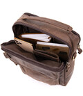 Сумка чоловіча месенджер на два відділення Vintage 20441 Коричнева картинка, зображення, фото