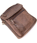 Сумка чоловіча месенджер на два відділення Vintage 20441 Коричнева картинка, зображення, фото