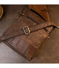 Сумка чоловіча месенджер на два відділення Vintage 20441 Коричнева картинка, зображення, фото