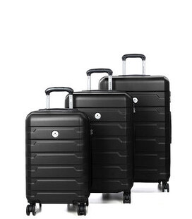 Набор чемоданов Airtex 626 Worldline Santa Pola черный фото, картинка, изображение