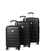 Набор чемоданов Airtex 626 Worldline Santa Pola черный фото, картинка, изображение