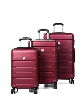 Набор чемоданов Airtex 626 Worldline Santa Pola бордовый фото, картинка, изображение