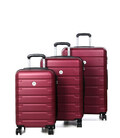 Набор чемоданов Airtex 626 Worldline Santa Pola бордовый фото, картинка, изображение