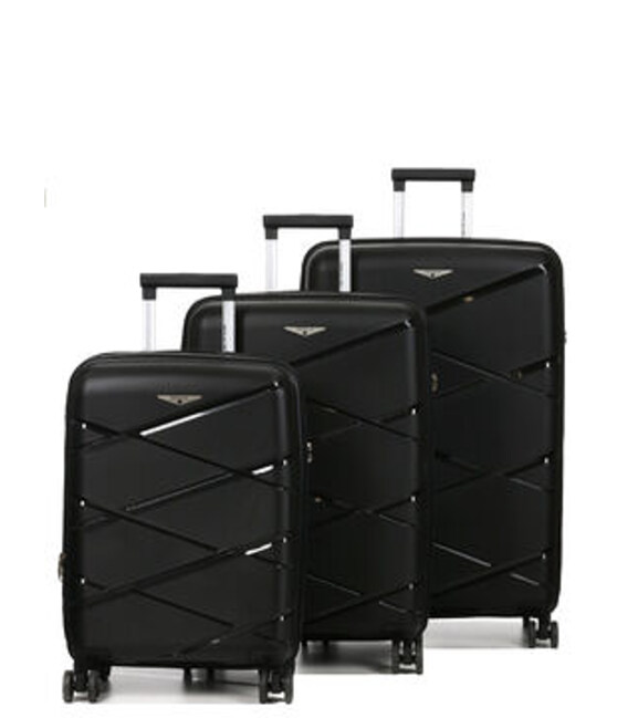 Набор чемоданов Airtex 289 Worldline Kos черный фото, картинка, изображение